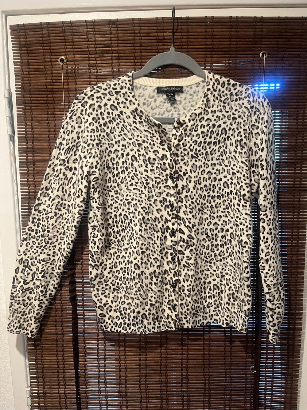 Designers Originals Leopard-Print Cardigan - Cream and Black